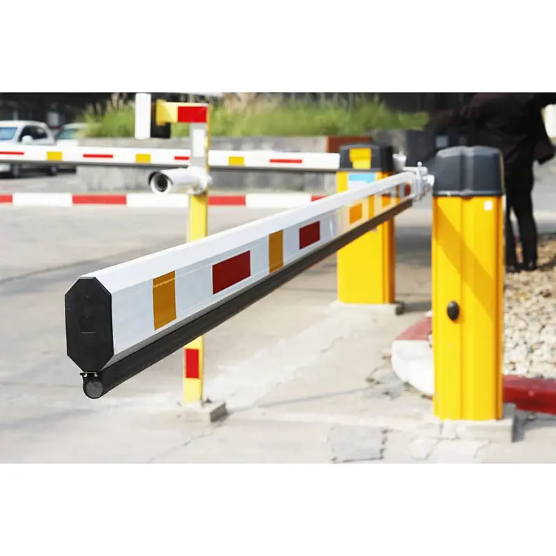 Parking lot traffic arm drop folding arm boom barrier gate