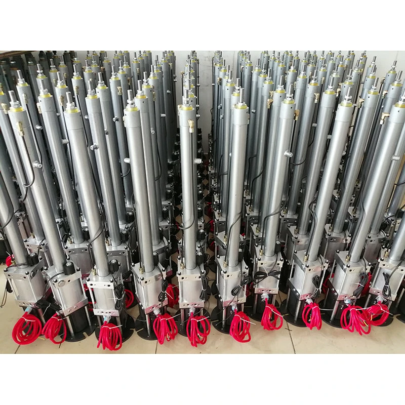 Security retractable road block barriers automatic rising bollard