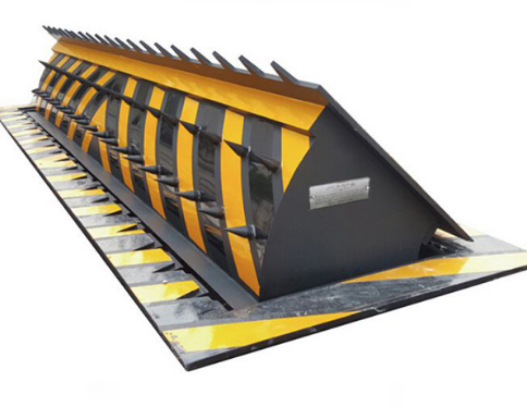 Three meter automatic electric hydraulic anti-terrorist shallow mounted road blocker
