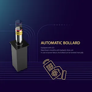Automatic Hydraulic Rising Stainless Steel Road Traffic Control Equipment Bollard