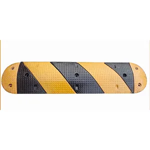 Road Reflective Solid And Practical Driveway Rubber Speed Bump speed hump