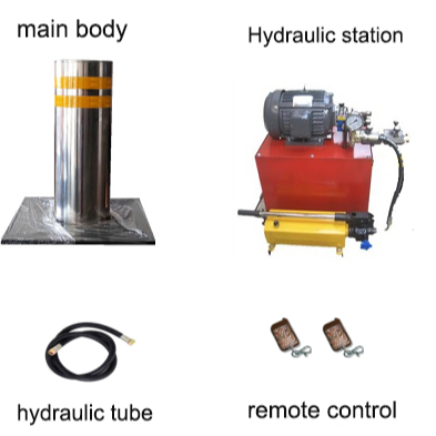 Automatic rising electronic retractable removeable quality bollard