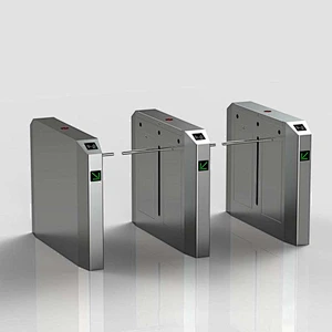 Entrance Access Control System SS304 Stainless Steel Drop Arm Barrier/Optical One Arm Turnstile