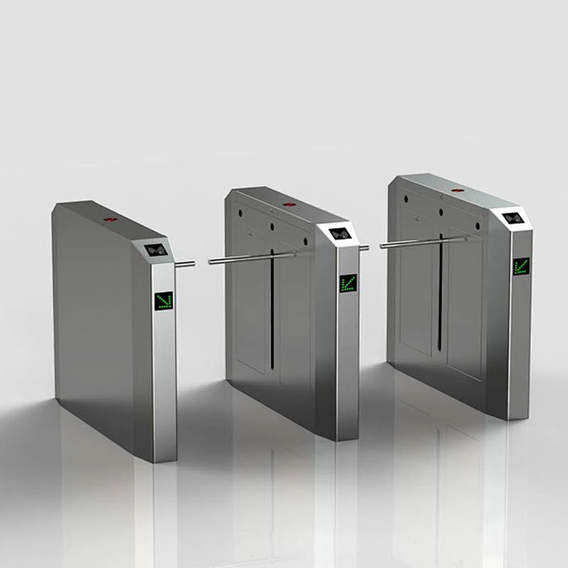 Entrance Access Control System SS304 Stainless Steel Drop Arm Barrier/Optical One Arm Turnstile