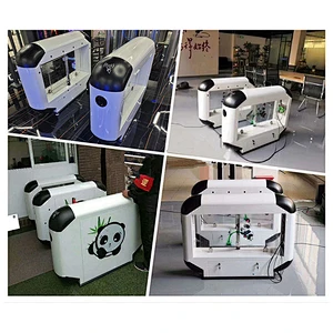 RFID swing gate barrier access control swing turnstile with QR Code Reader