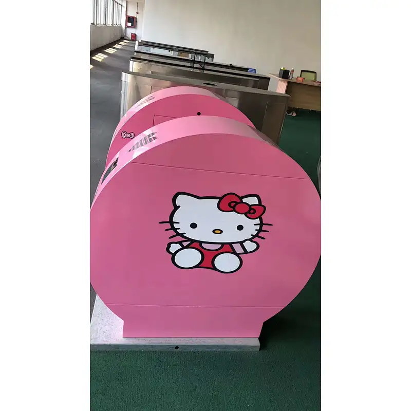 OEM/ODM Stainless Steel Colorful Access Control Bi-directional  kindergarten Flap Barrier Turnstile for school