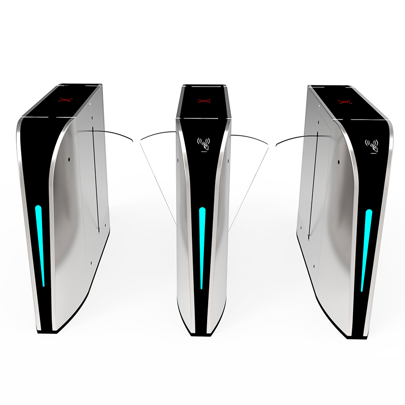 Pedestrian Entrance Automatic Flap Turnstile Access Control System