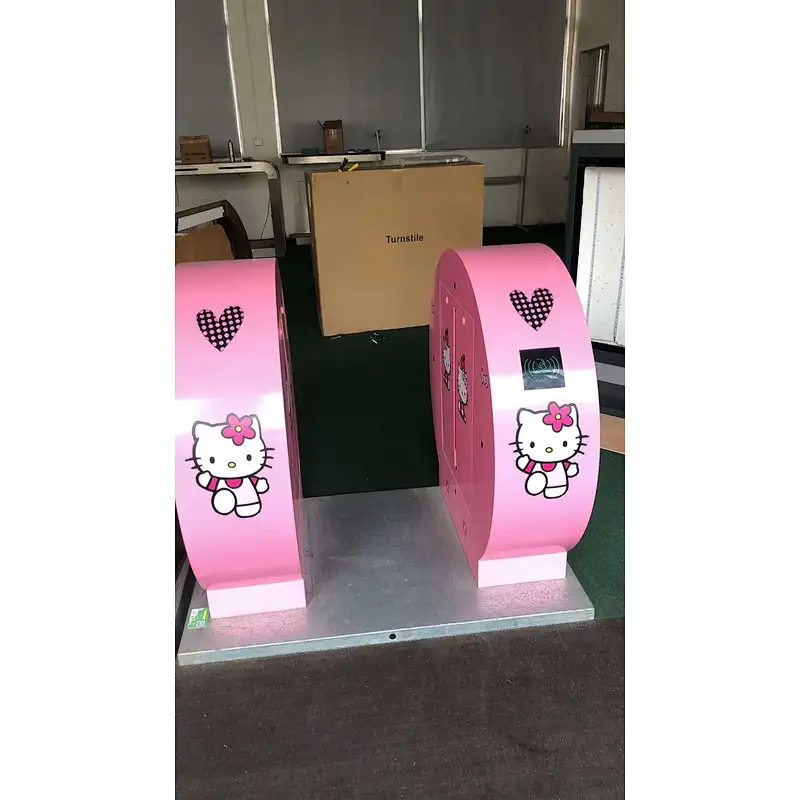 OEM/ODM Stainless Steel Colorful Access Control Bi-directional  kindergarten Flap Barrier Turnstile for school