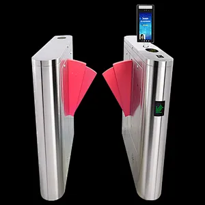 China Factory Flap Barrier Turnstiles Pedestrian Access Control Entry Security Fast Speed Gate