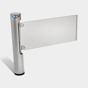 Cylindrical Speed Gate Security System Self Closing Fast lane Flap Barrier Speed Gate Suppliers