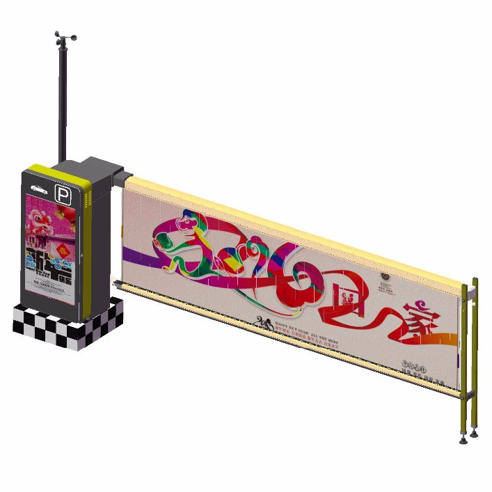 Contact Supplier  Chat Now! Fashionable LED screen advertising boom barrier/ Smart advertising parking barrier for car access
