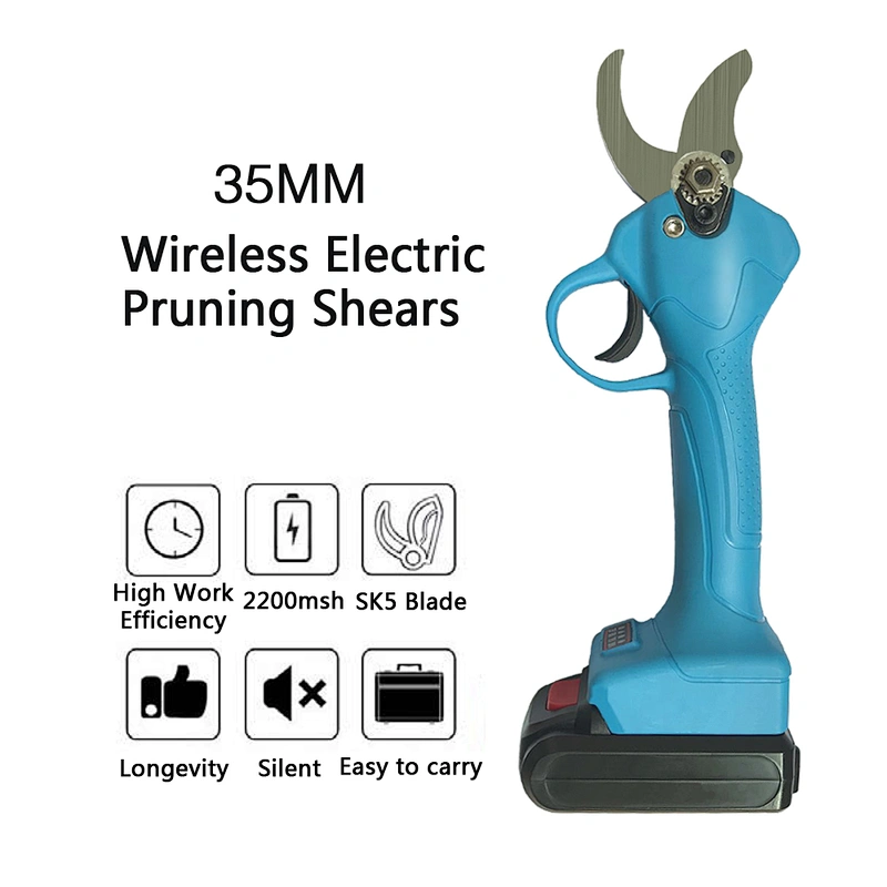35 mm Long Lasting Wireless Electric Garden Pruning Shears