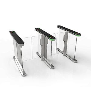 High-Speed Security Turnstile Barrier Gate for Office Building Entrance