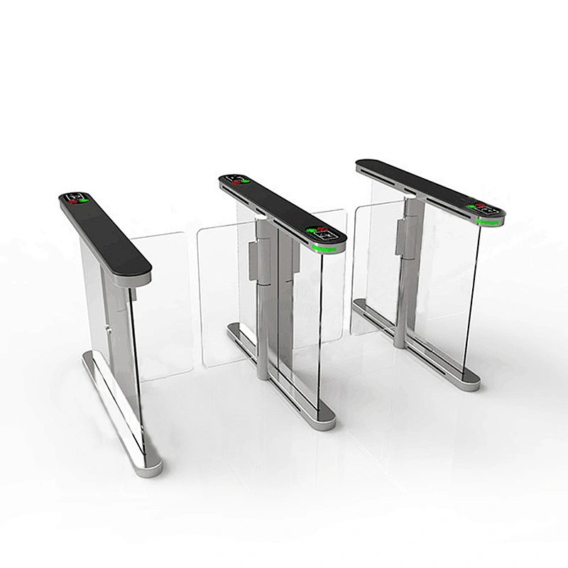 High-Speed Security Turnstile Barrier Gate for Office Building Entrance