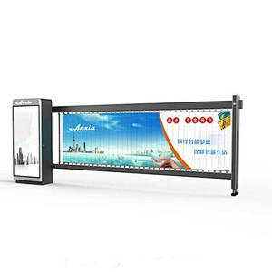 Anxia Traffic Advertising Boom Barrier Gate for Community Parking Lot Advertisement and Access Control