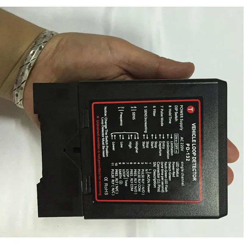 Parking boom barrier accessory car vehicle detector with conductive loop