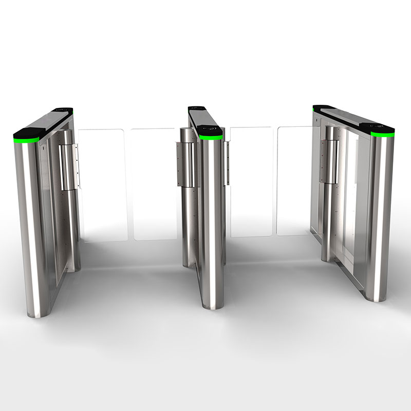 High-Speed Security Turnstile Barrier Gate for Office Building Entrance