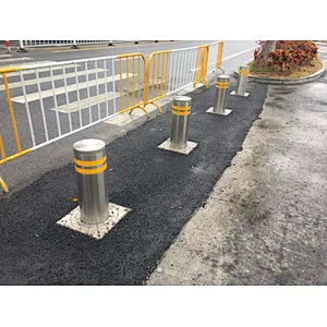 automatic bollard IP65 Remote Control Retractable Electric Automatic rising Hydraulic LED Bollards