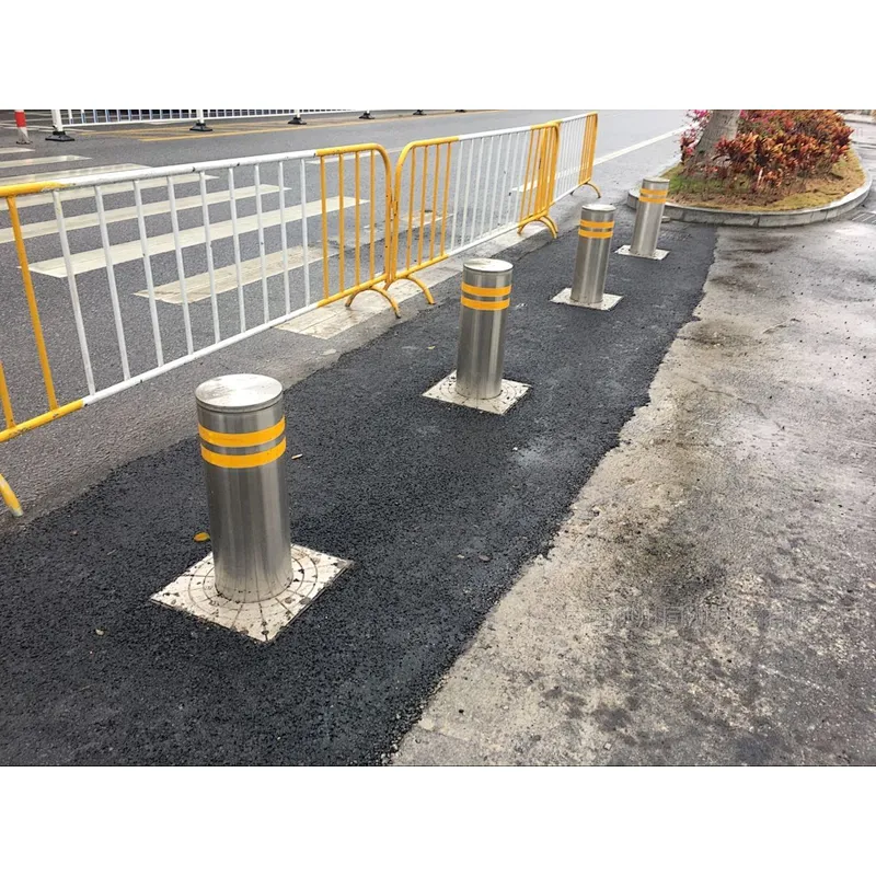 automatic bollard IP65 Remote Control Retractable Electric Automatic rising Hydraulic LED Bollards