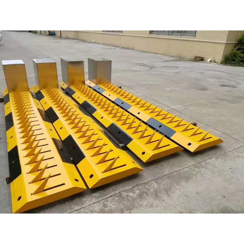 Parking stopper hydraulic anti-crash automatic road blocker with traffic spike system
