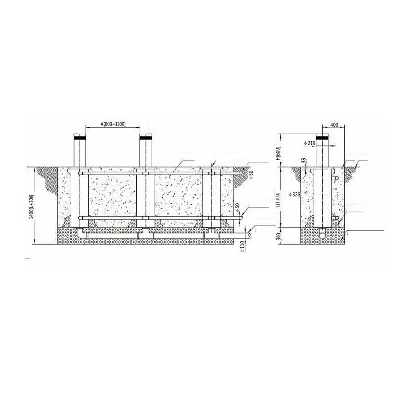 Electric Control System Semi-automatic Bollard Anti-collision Stainless Steel Road Bollard