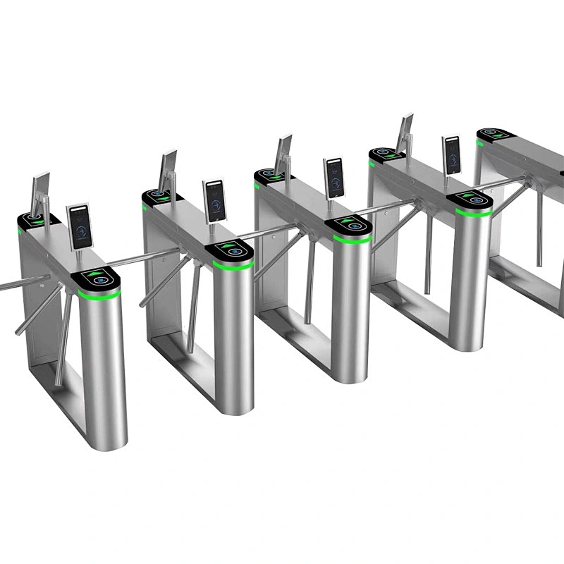 Tripod Turnstile Gate Tripod Turnstile Semi-Auto 304  Access Control RFID Card scan QR code  Reader Turnstile  Gate