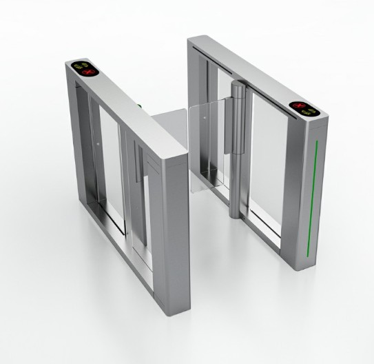 Security RFID Card Access Control Optical Slim Swing Turnstile