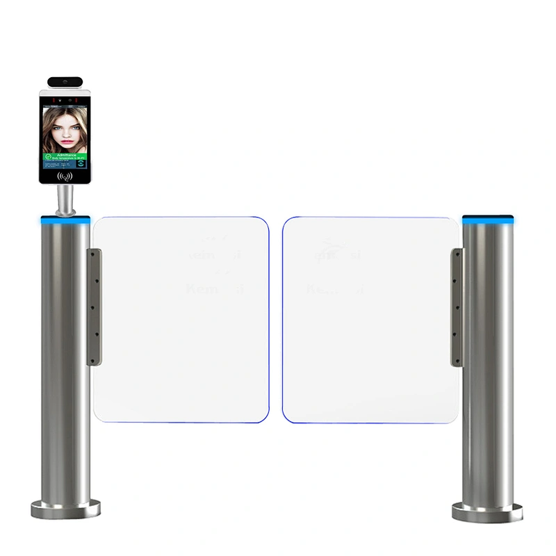 Brushless Full Automatic Security Control Glass Swing Barrier Gate