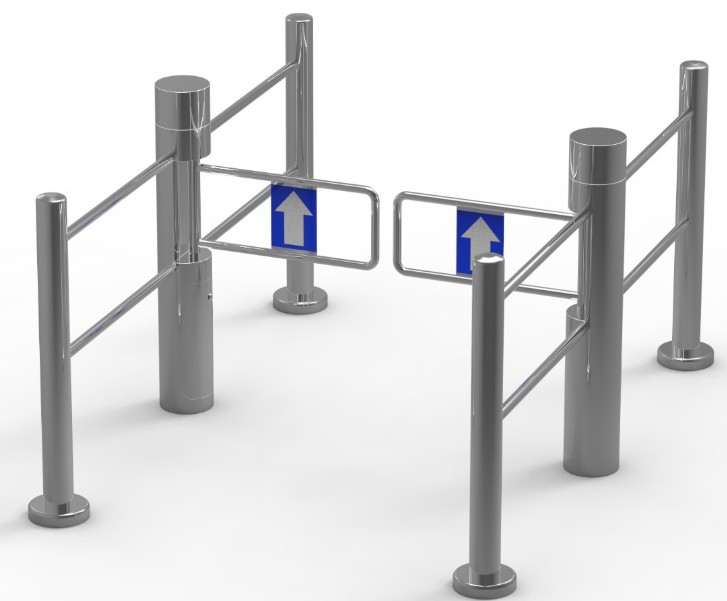 Swing Turnstile Barrier Gate Used In Supermarket