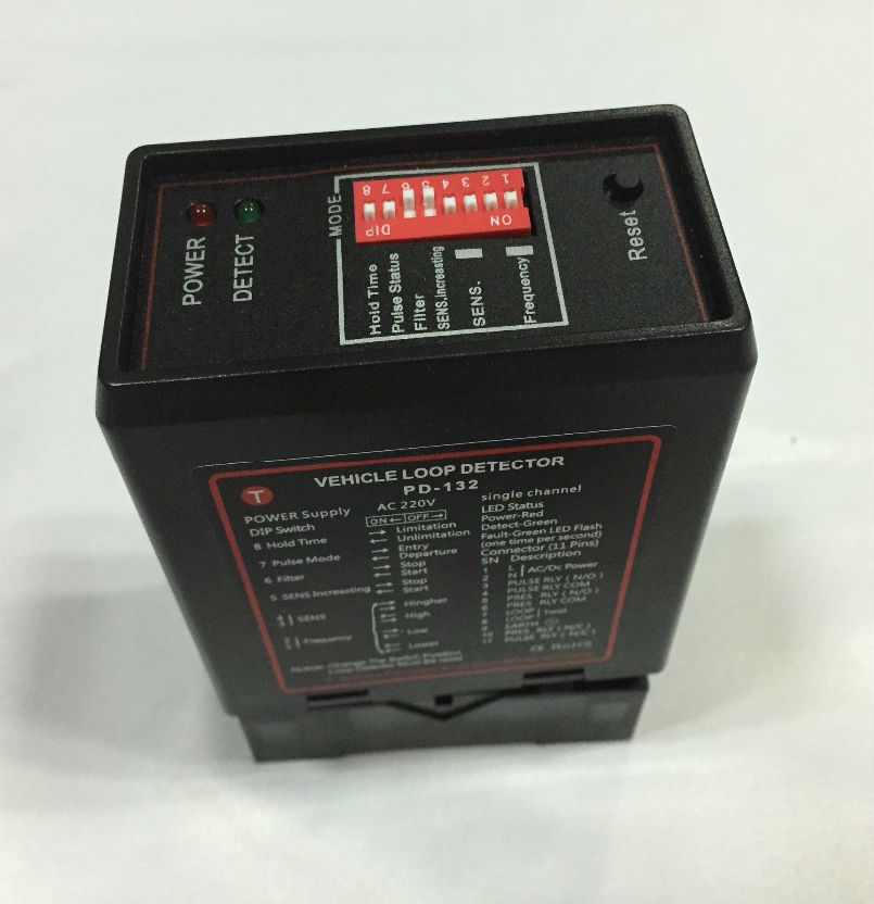 Parking boom barrier accessory car vehicle detector with conductive loop
