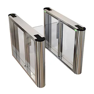 Security RFID Card Access Control Optical Slim Swing Turnstile