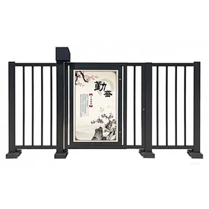 Intelligent Access Control Pedestrian Advertising High Security Door for Residential Entrance