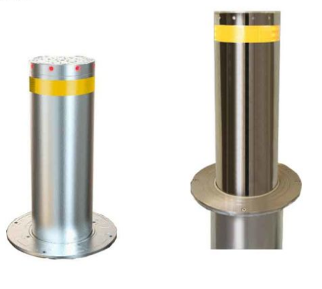 Security retractable road block barriers automatic rising lifting bollards/Hydraulic bollard retractable road bollard