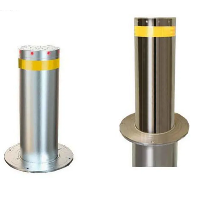 Security retractable road block barriers automatic rising lifting bollards/Hydraulic bollard retractable road bollard