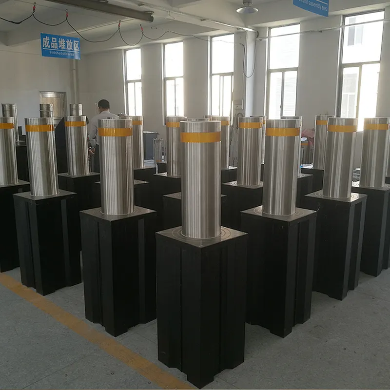 Parking barrier poles 304ss automatic hydraulic bollards