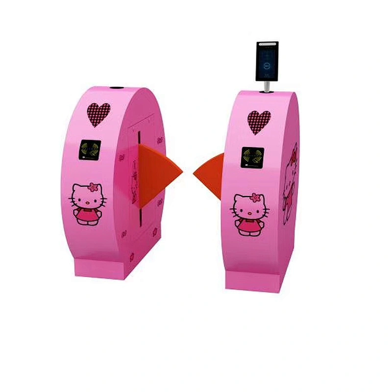 OEM/ODM Stainless Steel Colorful Access Control Bi-directional  kindergarten Flap Barrier Turnstile for school