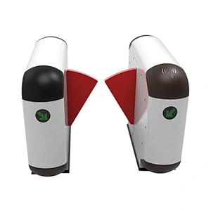 Single Moter Flap Gate Barrier Turnstile Gate Access Control System For Bus Station