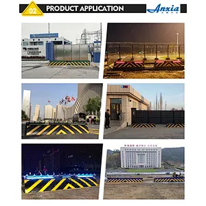 Parking stopper hydraulic anti-crash automatic road blocker with traffic spike system