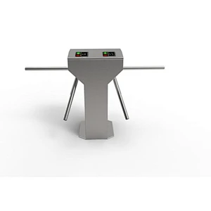 TCP/IP two door access door controllers double tripod turnstile for gym