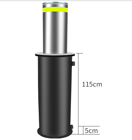 Electric Control System Semi-automatic Bollard Anti-collision Stainless Steel Road Bollard