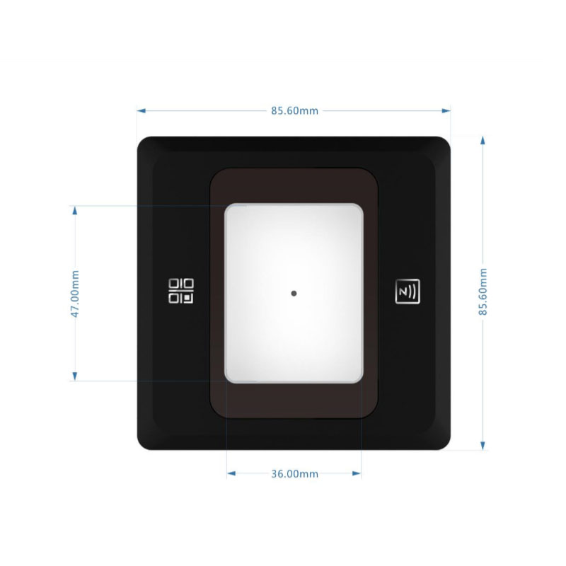 NEW 2D Qr Code Flap Barrier Gate With Software Sdk / QR code