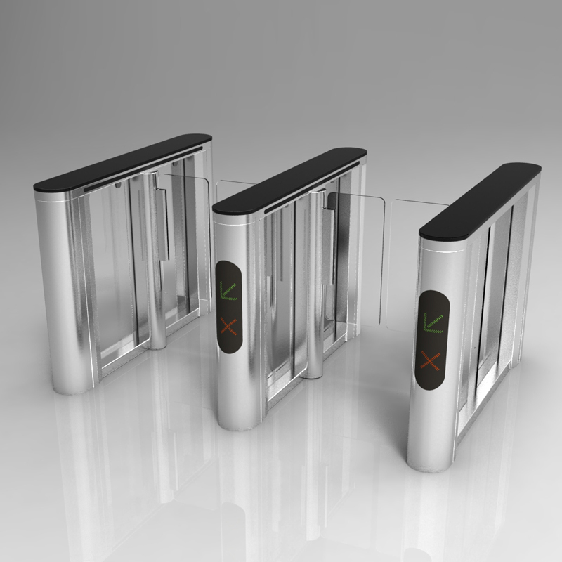 Pedestrian Disabled wheelchair Access Swing Turnstile With Card, Ticket, Fingerprint, Coins Access with SDK