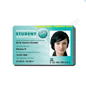 IC Card 13.56mhz RFID NFC Student ID Card for Payment/Access Control/Attendence