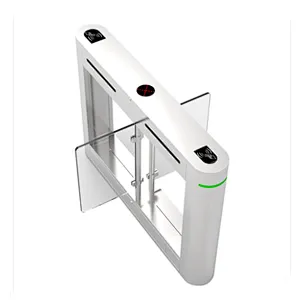 New  2020 Double core  double swing glass door automatic fast speed gate swing barrier turnstile door