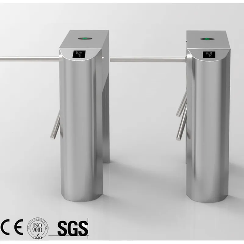 RFID Card and Fingerprint Reader Tripod Turnstile 304 Stainless Steel