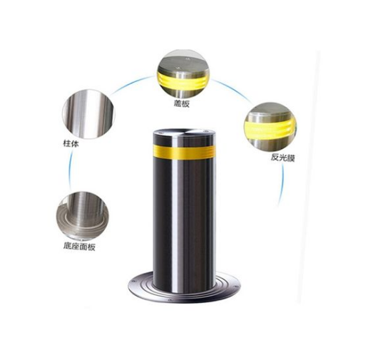 Electric Stainless Steel Automatic Rising Bollards For Vehicle Control