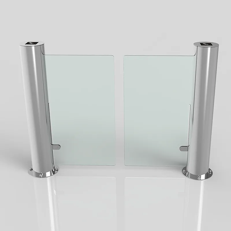 OEM New 304 Stainless Steel Supermarket Telescopic Swing Tubular Barrier Gate Design