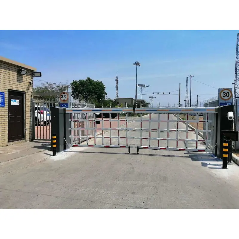 Car Park Barrier Automatic Accordion Barrier Gate with RS485