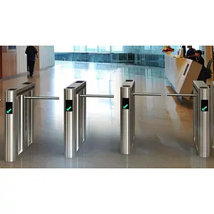 Entrance Access Control System SS304 Stainless Steel Drop Arm Barrier/Optical One Arm Turnstile