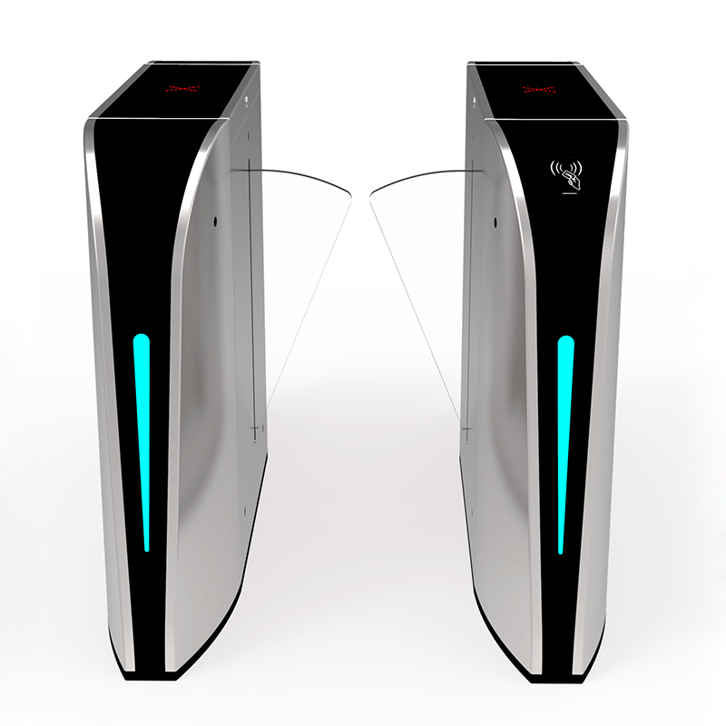 Indoor / Outdoor Flap Barrier Turnstile Waist Height Turnstile Sliding High Speed